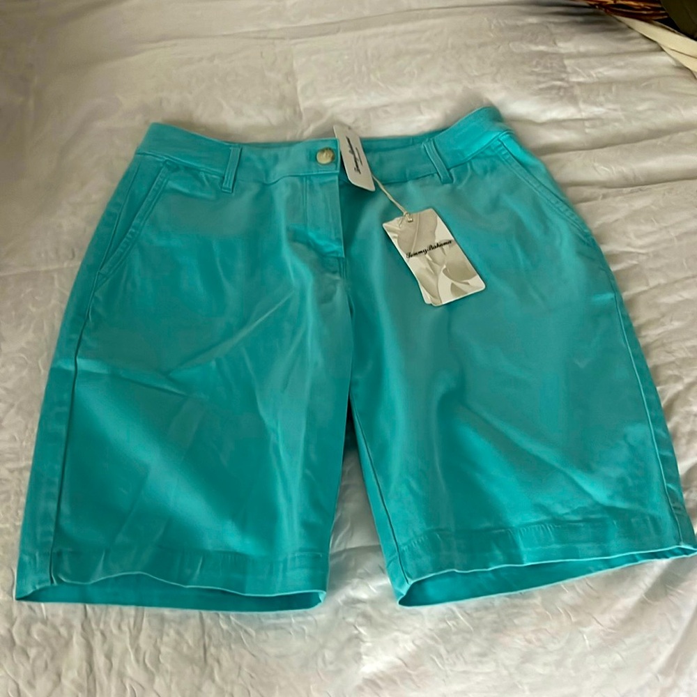 BNWT Tommy Bahama turquoise Bermuda shorts